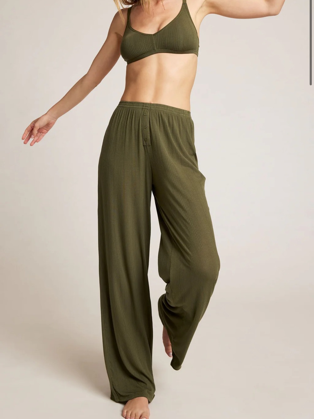 Negative Underwear Whipped Track Pant in Moss